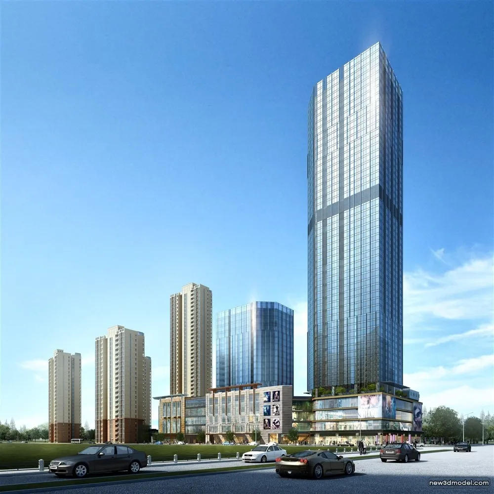 3D Models of Commercial Building - Exterior 3D Scenes - 431