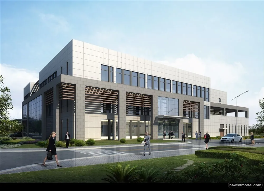 3D Models of Commercial Building - Exterior 3D Scenes - 432