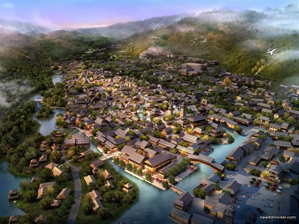 3D Models of Commercial Building - Exterior 3D Scenes - 437