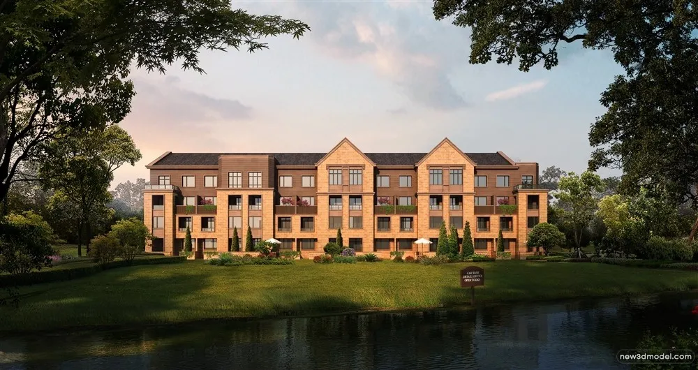 3D Models of Commercial Building - Exterior 3D Scenes - 443