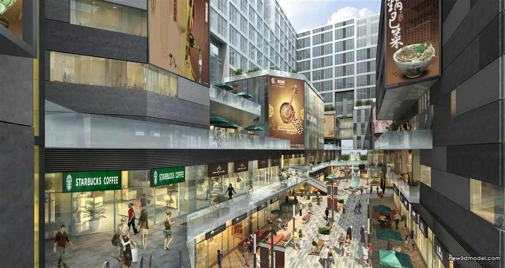 3D Models of Commercial Building - Exterior 3D Scenes - 446