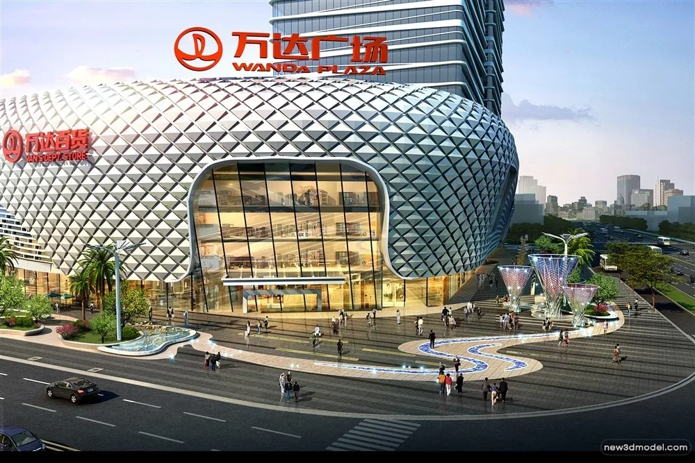 3D Models of Commercial Building - Exterior 3D Scenes - 447