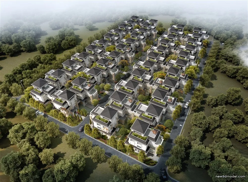 3D Models of Commercial Building - Exterior 3D Scenes - 448