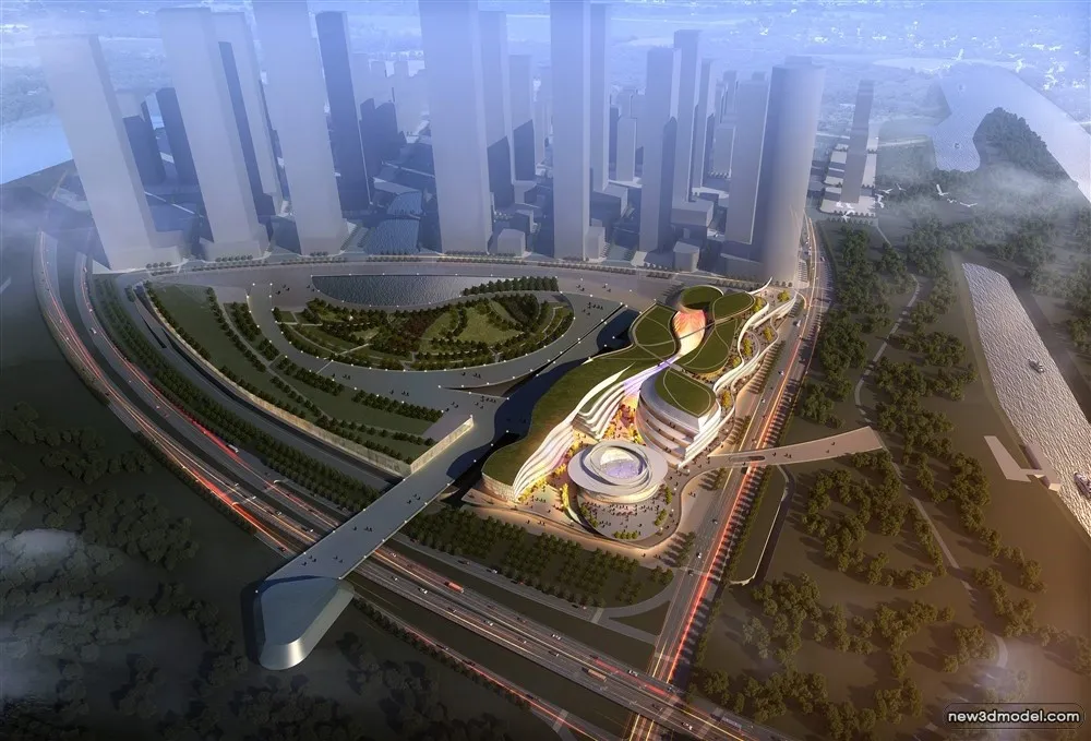 3D Models of Commercial Building - Exterior 3D Scenes - 449