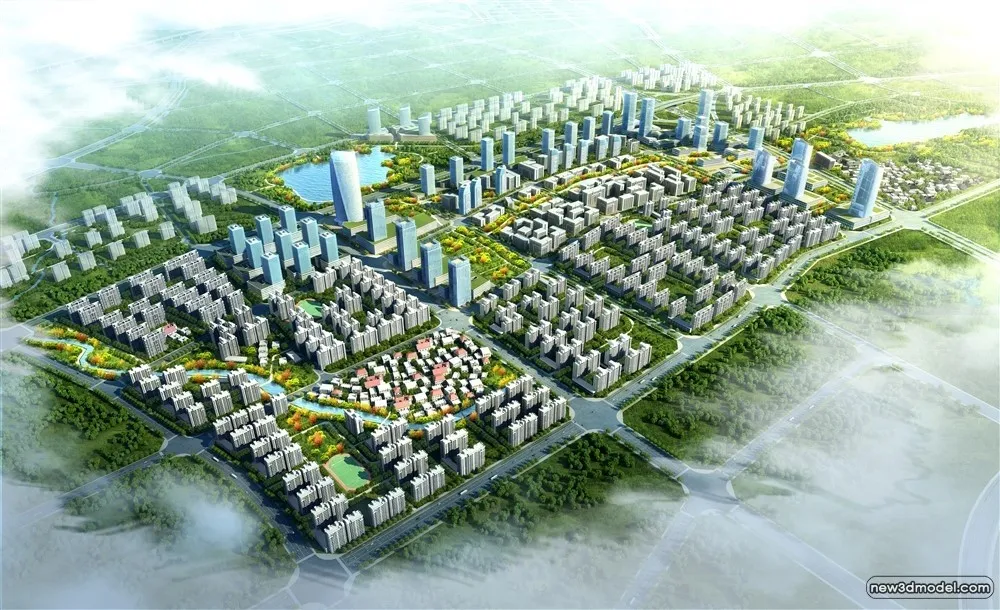 3D Models of Commercial Building - Exterior 3D Scenes - 452