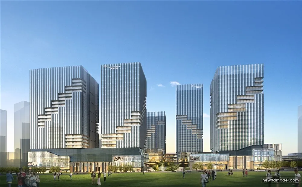 3D Models of Commercial Building - Exterior 3D Scenes - 453