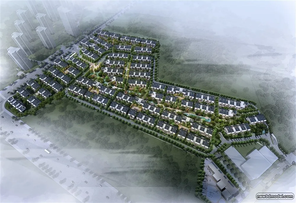 3D Models of Commercial Building - Exterior 3D Scenes - 454