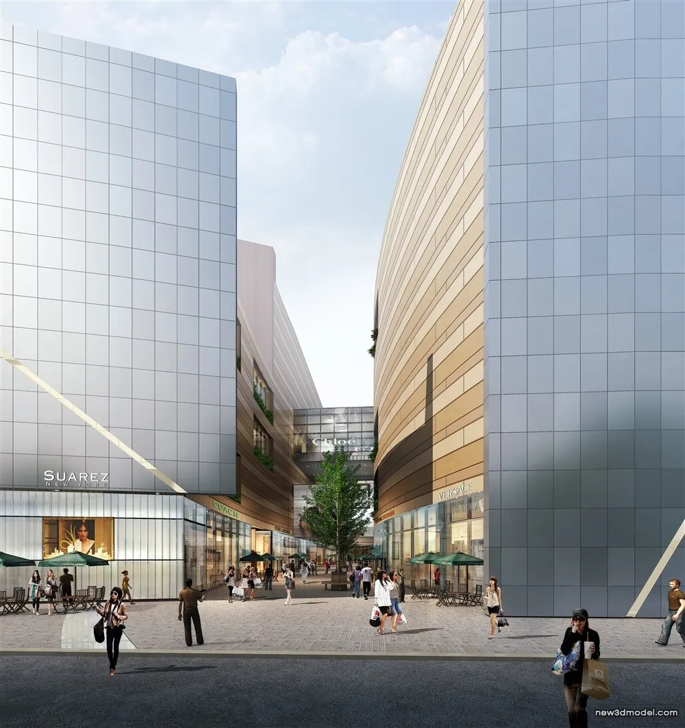 3D Models of Commercial Building - Exterior 3D Scenes - 456