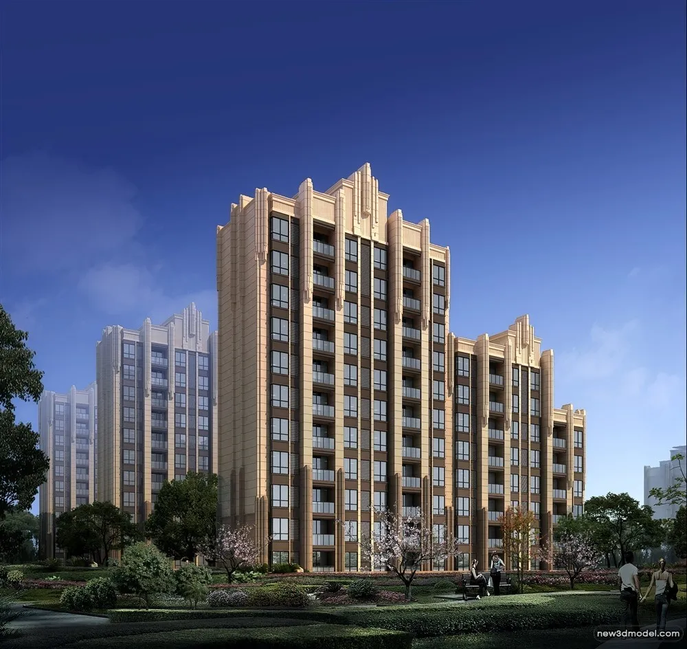 3D Models of Commercial Building - Exterior 3D Scenes - 457