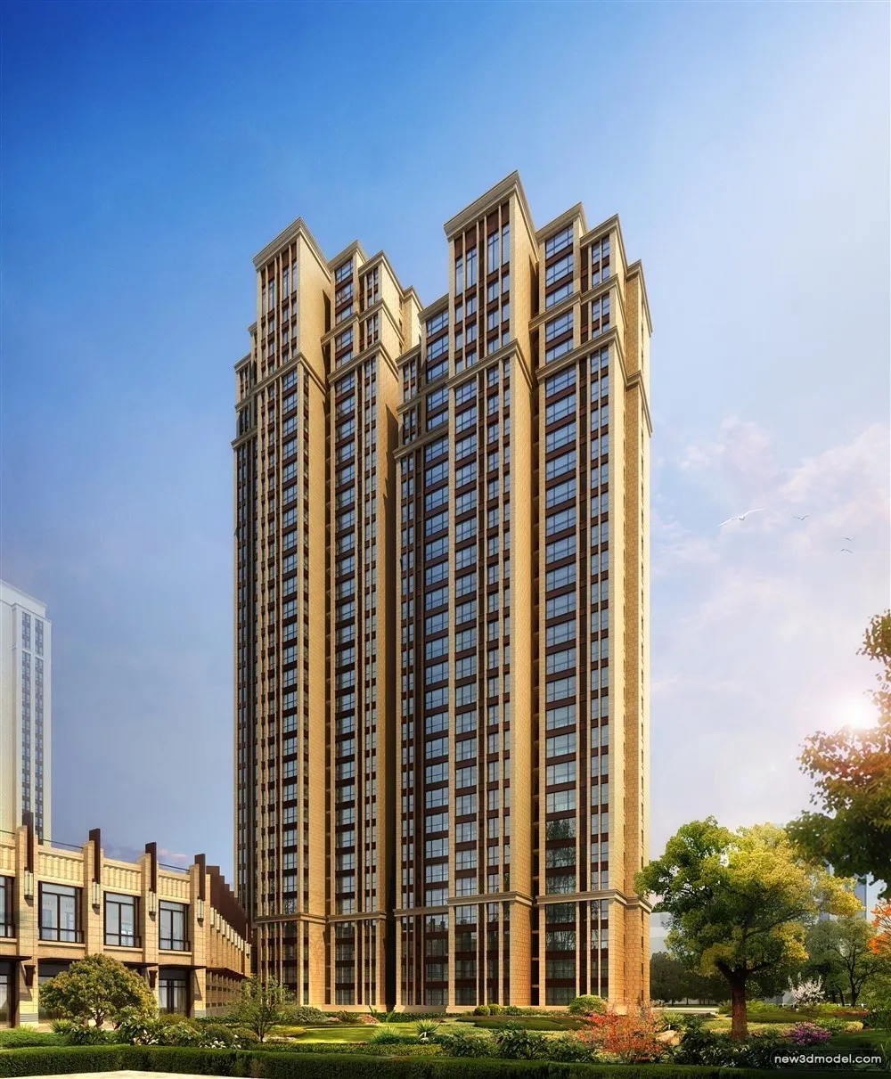 3D Models of Commercial Building - Exterior 3D Scenes - 468