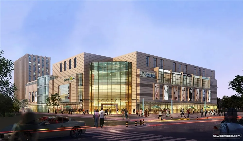 3D Models of Commercial Building - Exterior 3D Scenes - 470