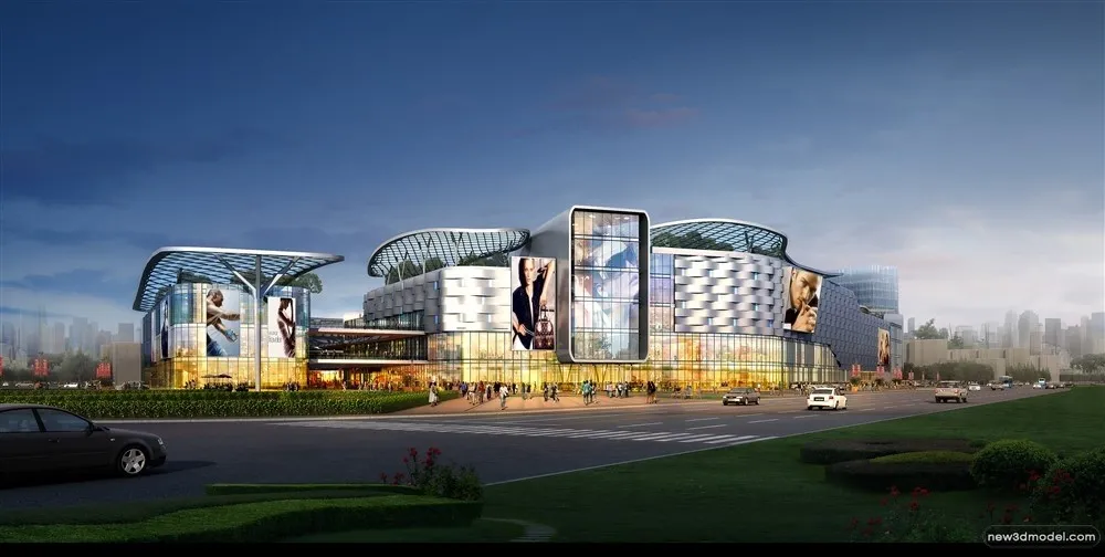 3D Models of Commercial Building - Exterior 3D Scenes - 472