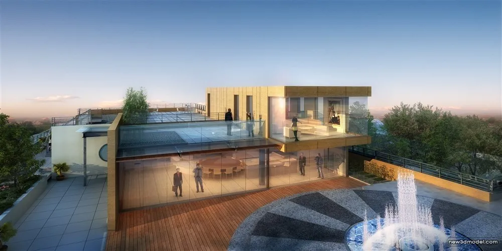 3D Models of Commercial Building - Exterior 3D Scenes - 477