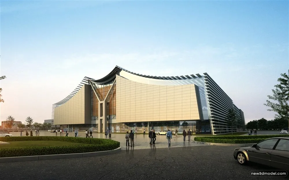 3D Models of Commercial Building - Exterior 3D Scenes - 485