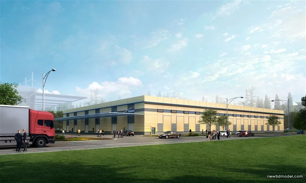 3D Models of Commercial Building - Exterior 3D Scenes - 489