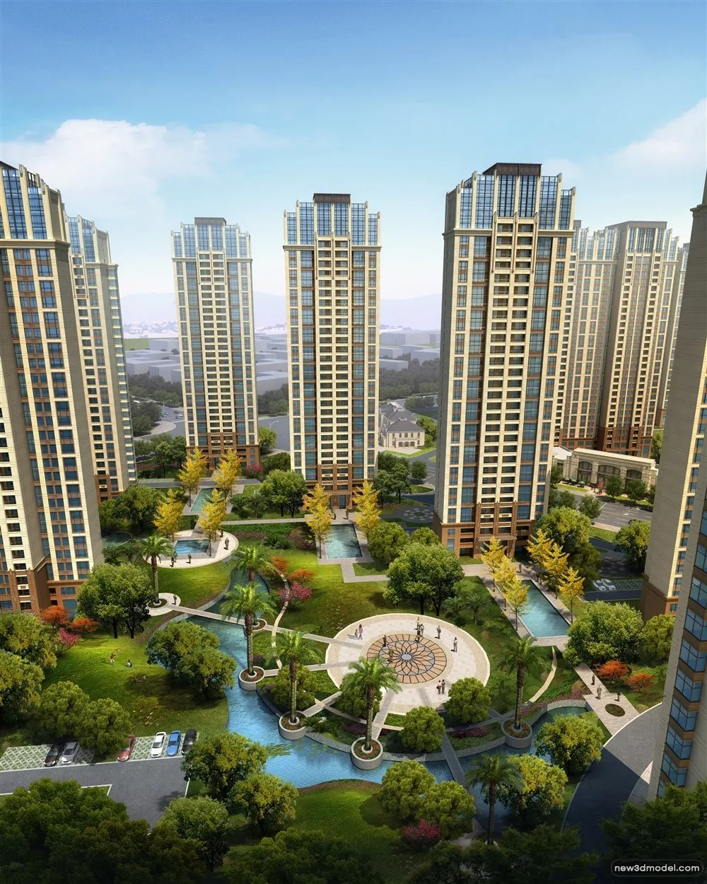 3D Models of Commercial Building - Exterior 3D Scenes - 496