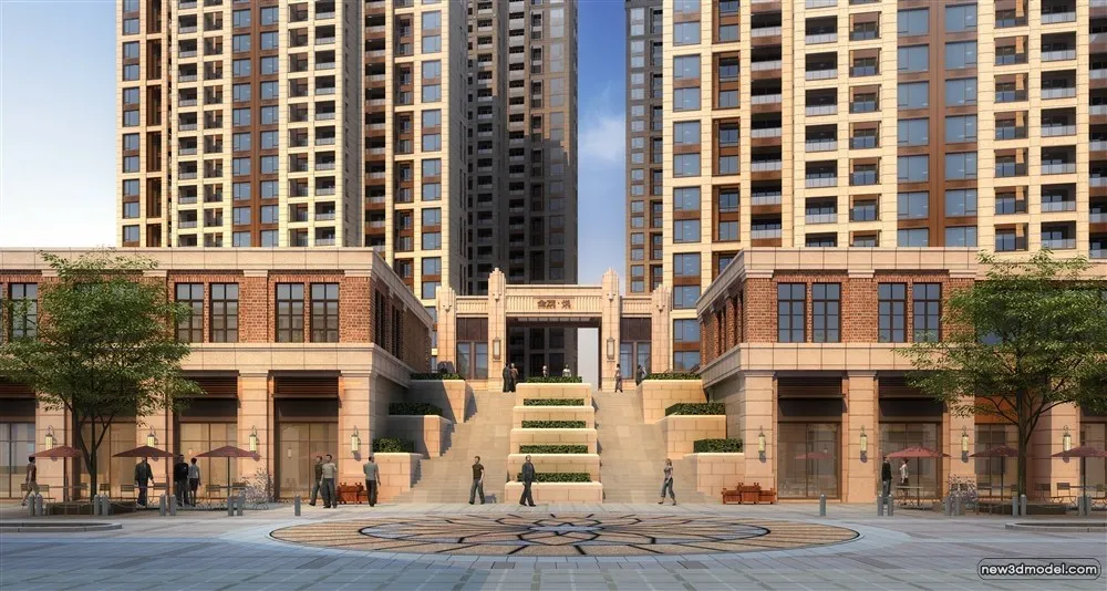 3D Models of Commercial Building - Exterior 3D Scenes - 497