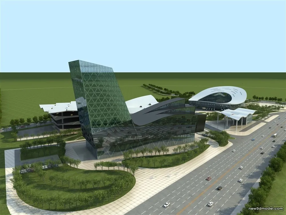 3D Models of Commercial Building - Exterior 3D Scenes - 499