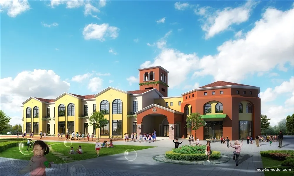 3D Models of Commercial Building - Exterior 3D Scenes - 503