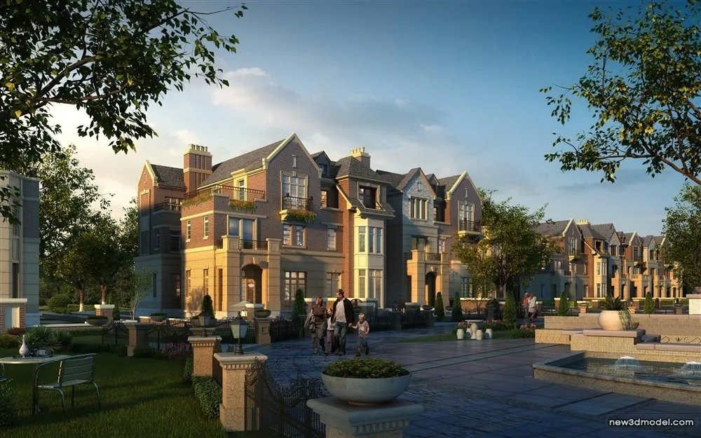 3D Models of Commercial Building - Exterior 3D Scenes - 504