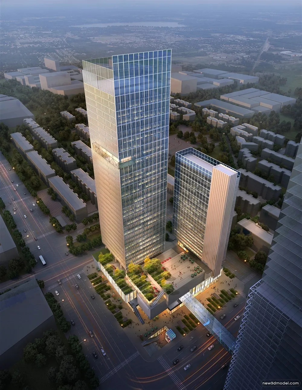 3D Models of Commercial Building - Exterior 3D Scenes - 506