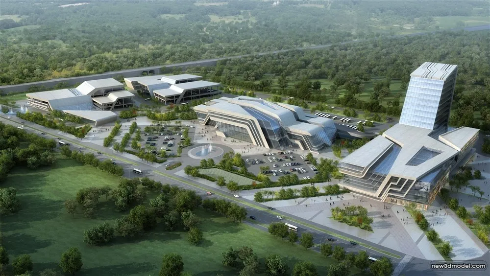 3D Models of Commercial Building - Exterior 3D Scenes - 507