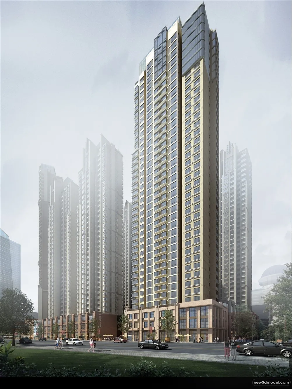 3D Models of Commercial Building - Exterior 3D Scenes - 508