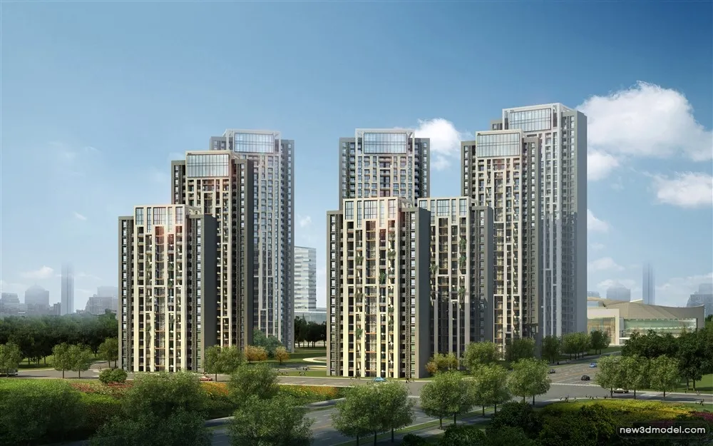 3D Models of Commercial Building - Exterior 3D Scenes - 509