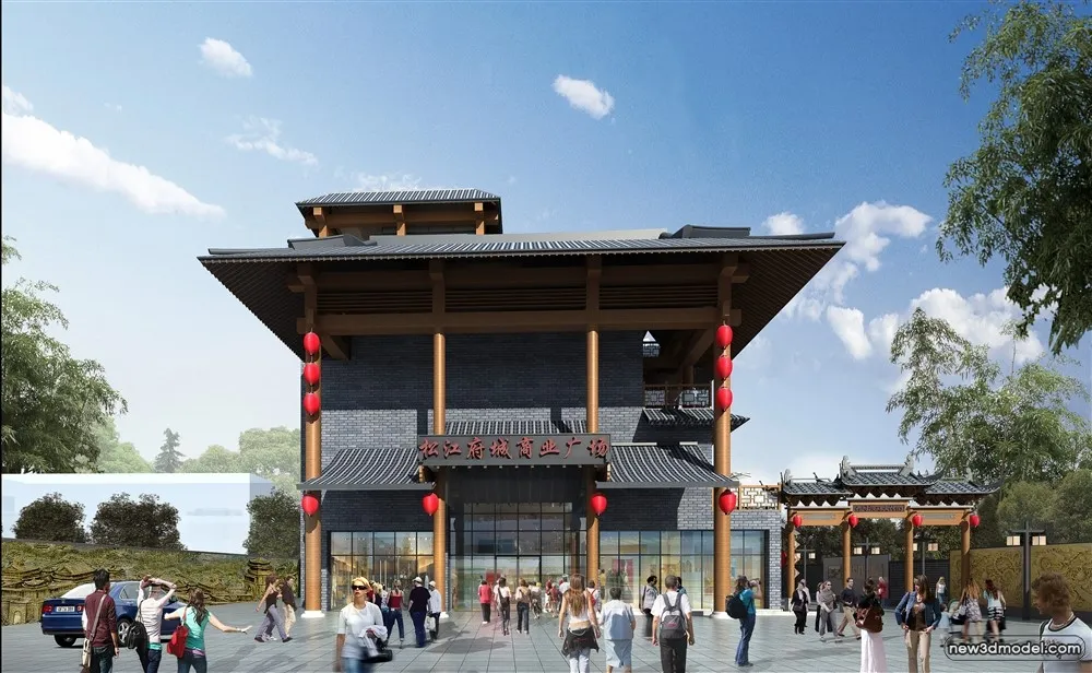 3D Models of Commercial Building - Exterior 3D Scenes - 511