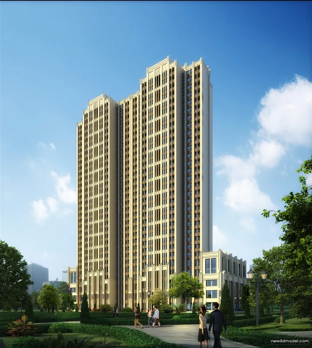 3D Models of Commercial Building - Exterior 3D Scenes - 512