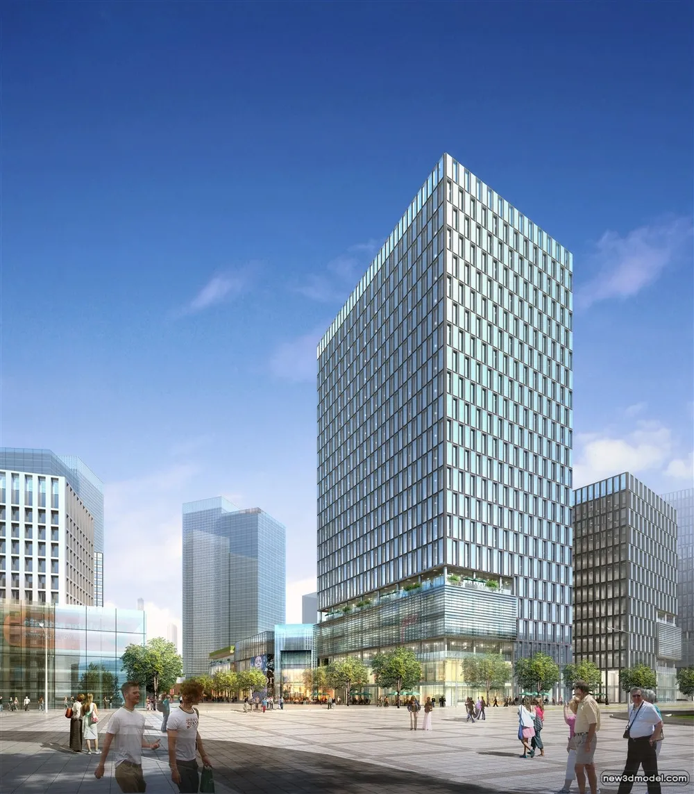 3D Models of Commercial Building - Exterior 3D Scenes - 513