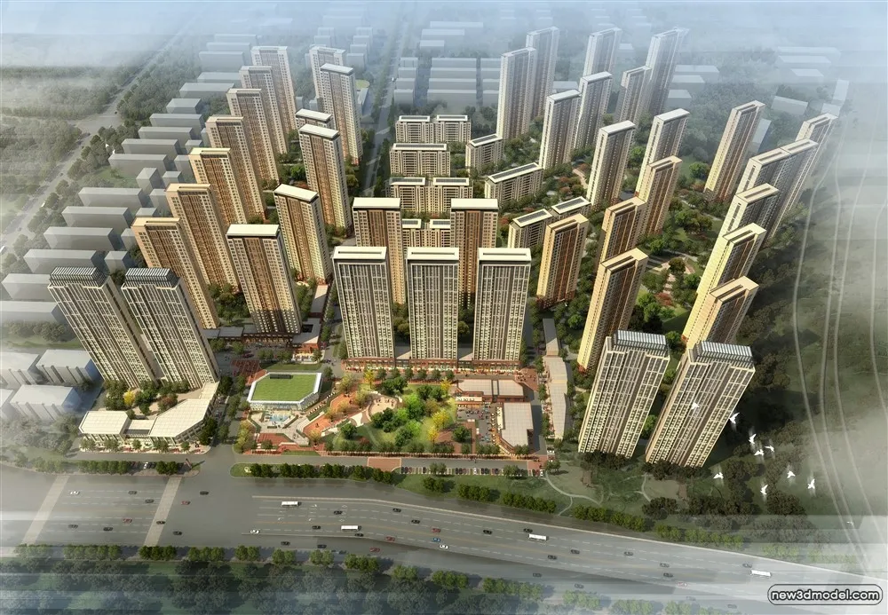 3D Models of Commercial Building - Exterior 3D Scenes - 515