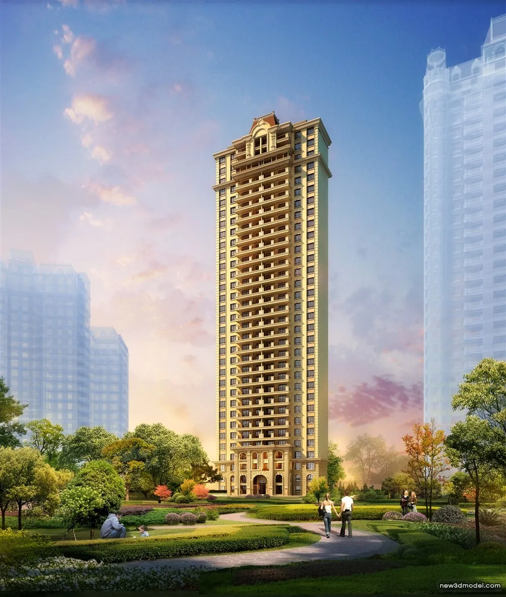 3D Models of Commercial Building - Exterior 3D Scenes - 518