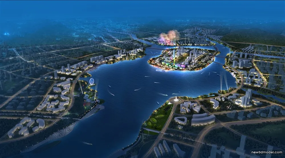 3D Models of Commercial Building - Exterior 3D Scenes - 524