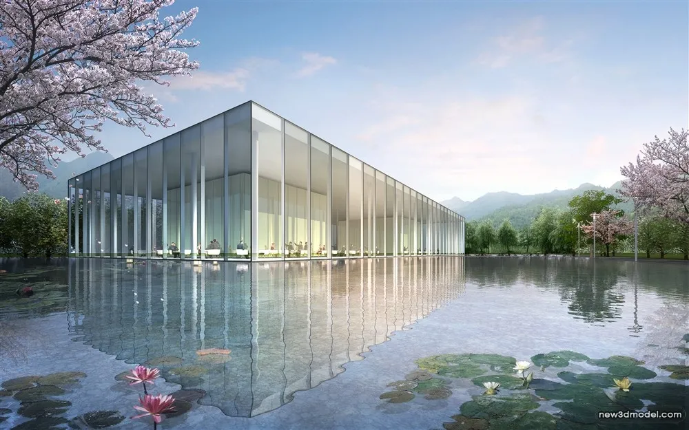 3D Models of Commercial Building - Exterior 3D Scenes - 525