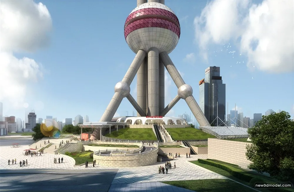 3D Models of Commercial Building - Exterior 3D Scenes - 526