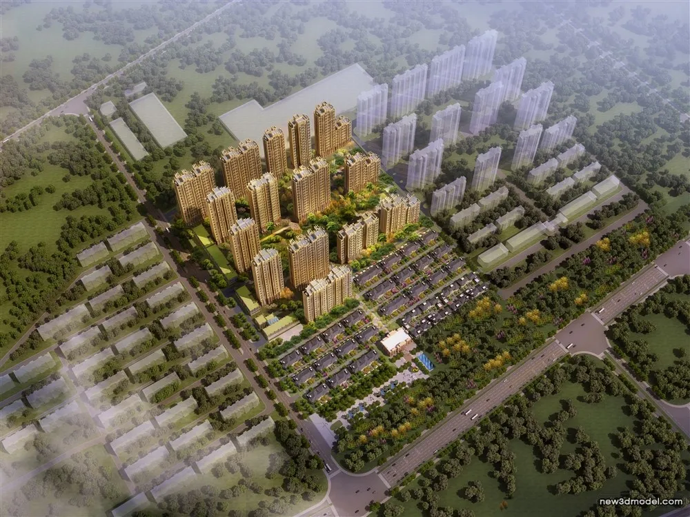 3D Models of Commercial Building - Exterior 3D Scenes - 527