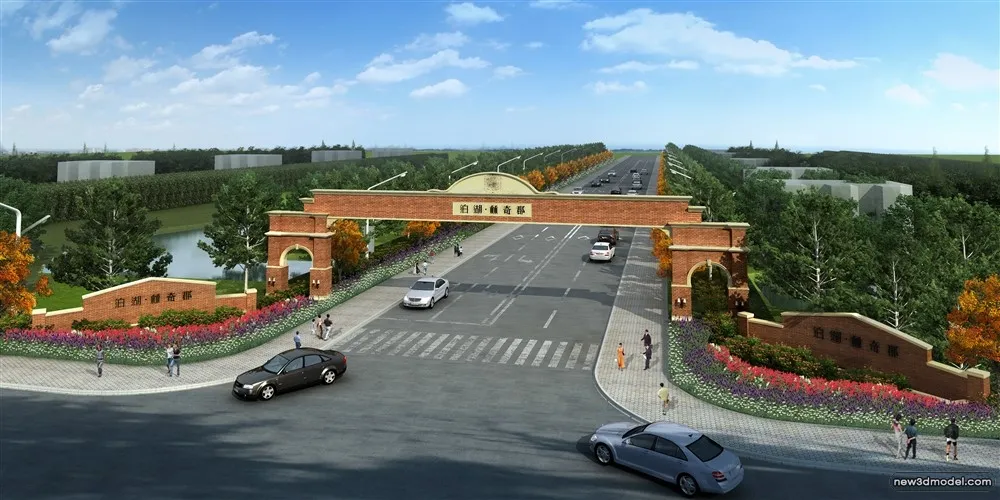 3D Models of Commercial Building - Exterior 3D Scenes - 528