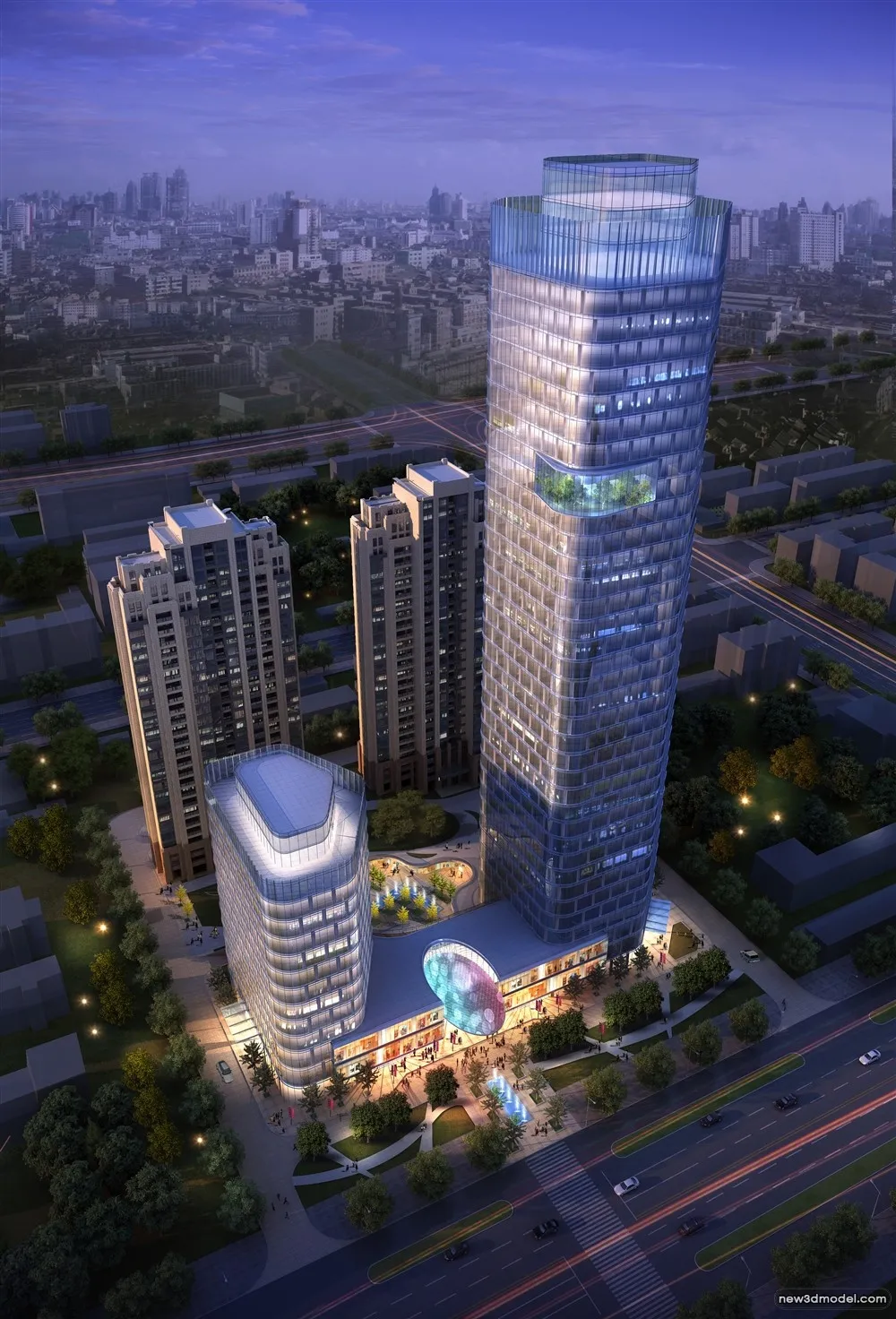 3D Models of Commercial Building - Exterior 3D Scenes - 529