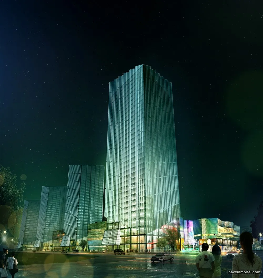 3D Models of Commercial Building - Exterior 3D Scenes - 537