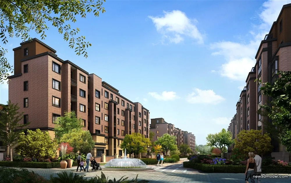 3D Models of Commercial Building - Exterior 3D Scenes - 539