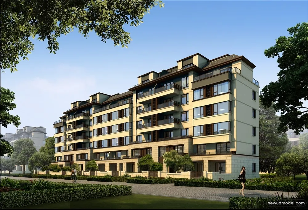 3D Models of Commercial Building - Exterior 3D Scenes - 541