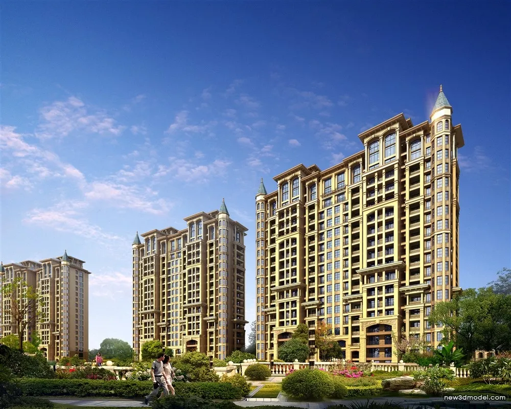 3D Models of Commercial Building - Exterior 3D Scenes - 542