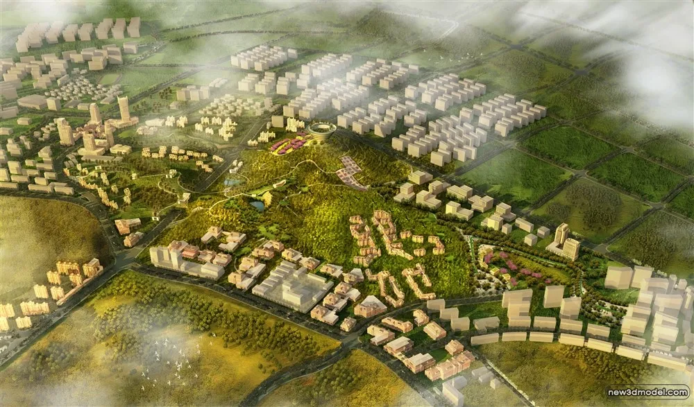 3D Models of Commercial Building - Exterior 3D Scenes - 544