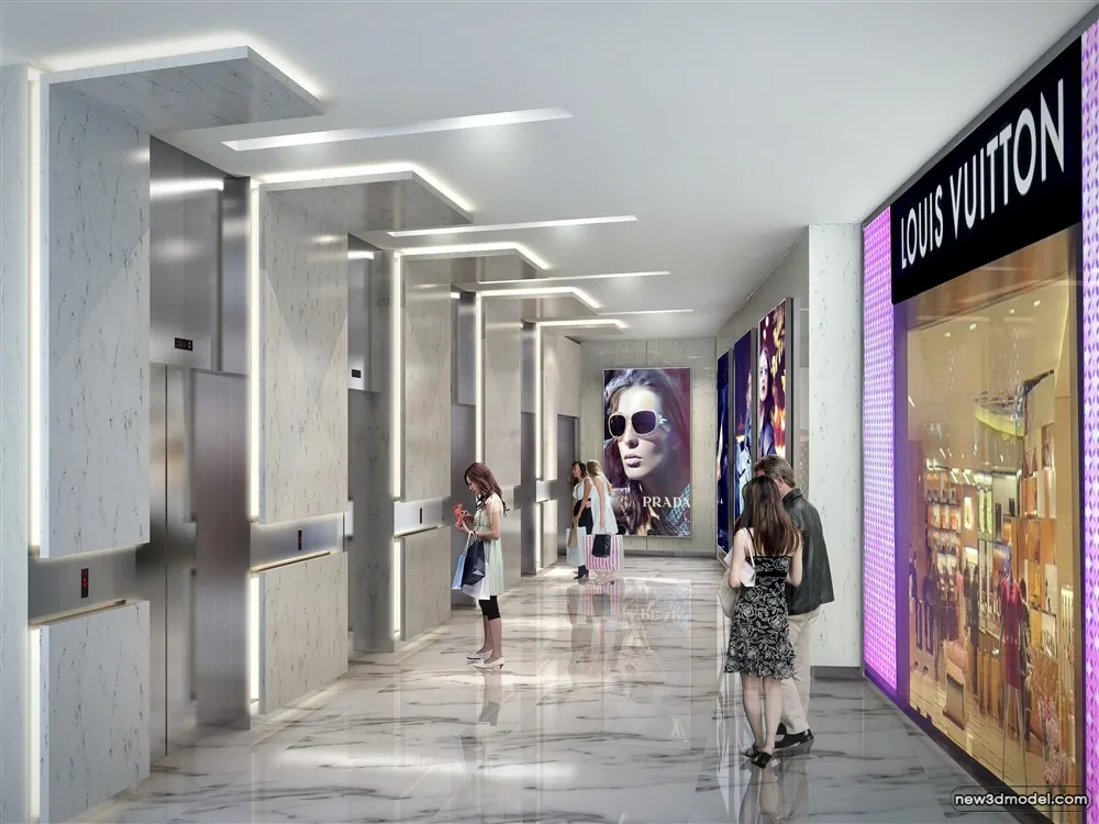 3D Models of Commercial Building - Exterior 3D Scenes - 545