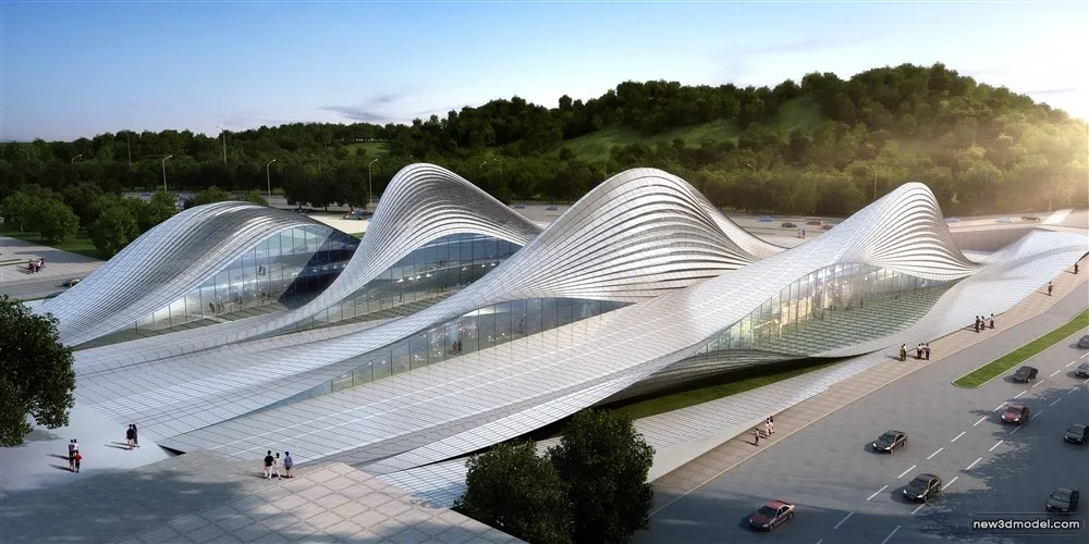 3D Models of Commercial Building - Exterior 3D Scenes - 547