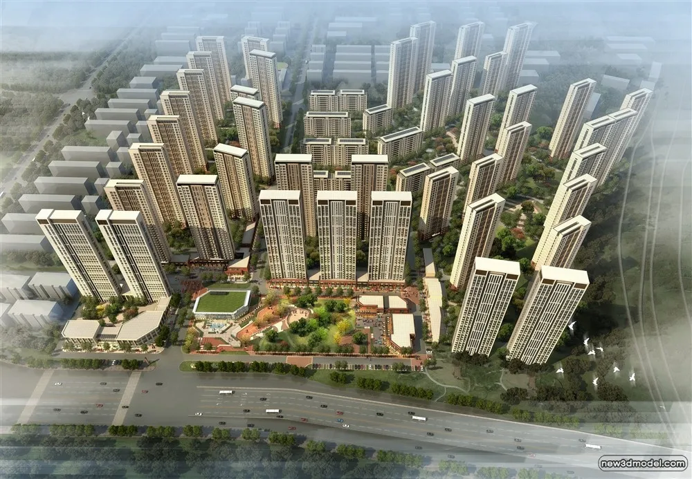 3D Models of Commercial Building - Exterior 3D Scenes - 550