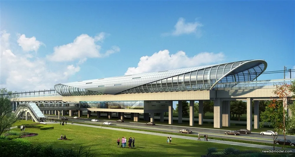 3D Models of Commercial Building - Exterior 3D Scenes - 551