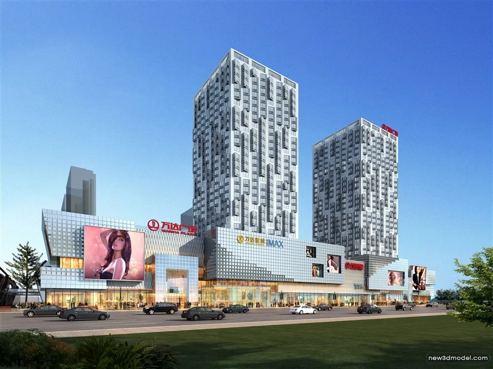 3D Models of Commercial Building - Exterior 3D Scenes - 552