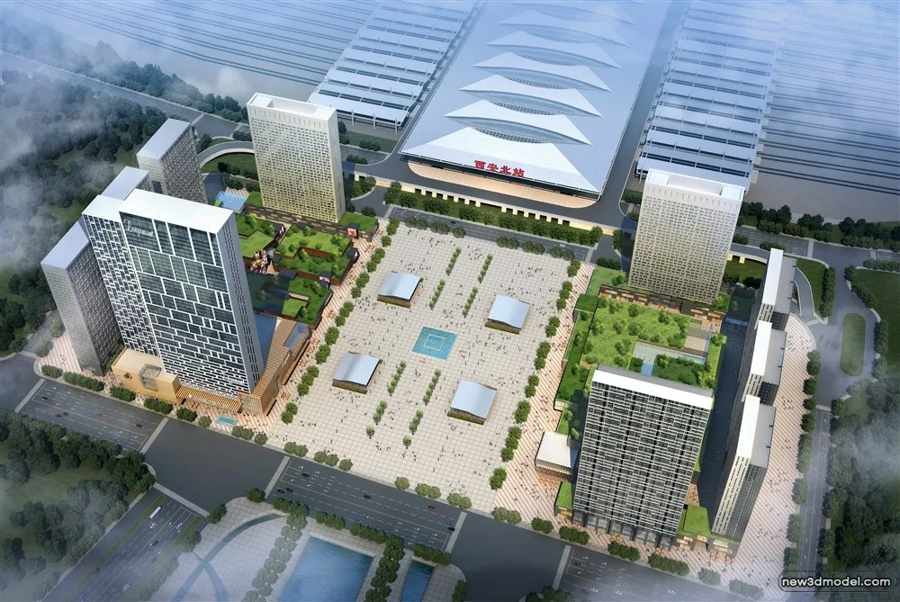 3D Models of Commercial Building - Exterior 3D Scenes - 559